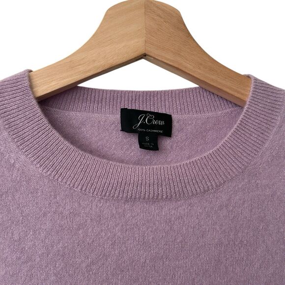 J Crew Cashmere S Slim Fit Crewneck Lavender Purple Capsule Knit Sweater - Picture 4 of 11